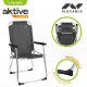 Foldable Camping Chair Aktive Dark grey 45 x 91 x 47 cm (6 Units)