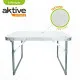 Mesa Plegable Aktive Blanco 60 x 40 x 40 cm (4 Unidades)