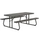 Folding Table Lifetime Wood Brown Picnic Steel Plastic 183 x 74 x 145 cm
