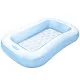 Inflatable Paddling Pool for Children Intex Rectangular Blue White 90 L 166 x 25 x 100 cm (6 Units)