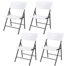 Folding Chair Lifetime 4 Units 50 x 82,5 x 58 cm
