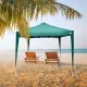 Gazebo Aktive 300 x 250 x 300 cm Cloth Steel Green