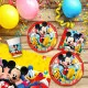 Set Artículos de Fiesta Mickey Mouse 66 Piezas