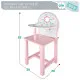 Highchair Woomax 25 x 55 x 20 cm Dolls White Pink 2 Units
