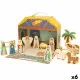 Belén de Navidad Woomax Madera Plástico 25 x 20 x 24,5 cm 15 Piezas