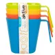 Set de Vasos Aktive Multicolor 390 ml Pícnic 24 Unidades 4 Piezas