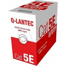 UTP Category 5e Rigid Network Cable Q-Lantec KIU5PVC305NC Grey 305 m