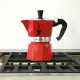 Cafetera Italiana Bialetti Moka Rojo 3 Tazas Metal Aluminio (3 Unidades)