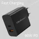 Wall Charger Qoltec 52381 Black 90 W (1 Unit)