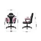 Silla Gaming Huzaro HZ-Ranger 1.0 pink mesh Negro/Rosa Niños