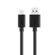 Cable USB A a USB C Unitek Y-C474BK+ Negro 1 m