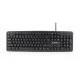 Teclado GEMBIRD KB-U-103-RU Negro Monocromo Inglés Ruso QWERTY