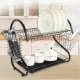 Draining Rack for Kitchen Sink Feel Maestro MR-1025-38-BLACK 38 x 24 x 39 cm Black
