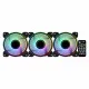 Box Ventilator Aerocool Mirage 12 ARGB Pro 12V Ø 12 cm (3 Units) (3 pcs)