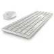Keyboard and Wireless Mouse Dell KM5221W-WH White Qwerty US