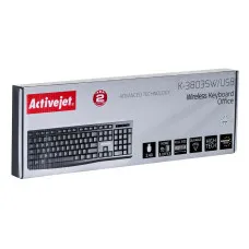 Teclado Activejet K-3803SW Negro QWERTY