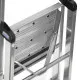 3-step folding ladder Krause 126313 Silver Aluminium