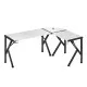 Desk Huzaro Hero 6.3 White Black Steel Carbon fibre 154 x 74 x 117 cm
