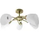 Ceiling Light Activejet NIKITA 5P Patyna White Metal Glass 200 W