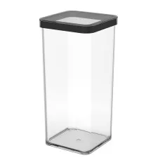 Food Preservation Container Rotho Loft Black Transparent 1,5 L