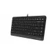 Keyboard A4 Tech A4TKLA46787 Black English