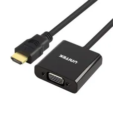 Adaptador HDMI a VGA con Audio Unitek Y-6333 Negro