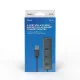 Hub USB 4 Puertos Savio AK-58 Ethernet (RJ-45) Gris