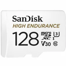 Tarjeta de Memoria Micro SD con Adaptador SanDisk High Endurance 128 GB UHS-I