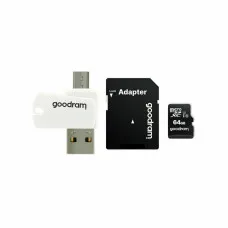 Tarjeta de Memoria Micro SD con Adaptador GoodRam M1A4 All in One 128 GB