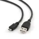 USB Cable to micro USB GEMBIRD 1.8m USB 2.0 A/Micro-B M (3 m) Black 1,8 m (1 Unit)