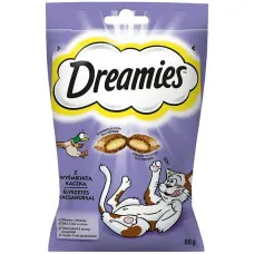 Snack para Gatos Dreamies Golosinas Pato 60 L 60 g