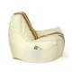 Pouffe GO GIFT Gold Beige Oxford tejido antidesgarros 140 x 100 x 100 cm 140 x 100 cm