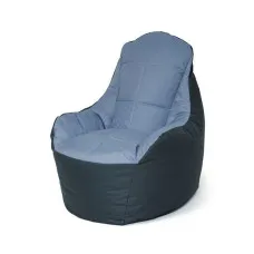 Puff GO GIFT Gris Grafito Oxford tejido antidesgarros