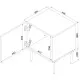 Nightstand Cama Meble ISLA 400069