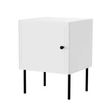 Nightstand Cama Meble PALAZZO 400030 White Black