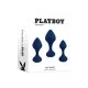 Plug Anal Playboy Azul (8,9 cm)
