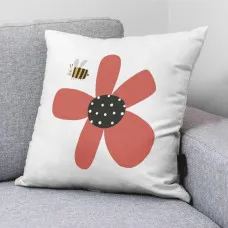 Funda de cojín Kids&Cotton Kamal A Blanco 50 x 50 cm Algodón