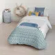 Duvet cover set Kids&Cotton Malu Big Blue 155 x 220 cm
