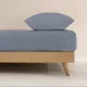 Fitted bottom sheet Decolores Liso Blue 140 x 200 cm