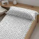Fitted bottom sheet Kids&Cotton Kibo Black 105 x 200 cm