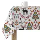 Stain-proof resined tablecloth Belum Merry Christmas 300 x 140 cm