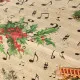 Stain-proof resined tablecloth Belum Christmas Sheet Music 140 x 140 cm