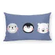Funda de cojín Kids&Cotton Tabor C Azul 30 x 50 cm