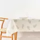 Stain-proof resined tablecloth Belum Springfield 2 White 100 x 150 cm