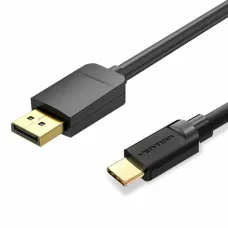 Adaptador USB-C a DisplayPort Vention CGYBH Negro 2 m