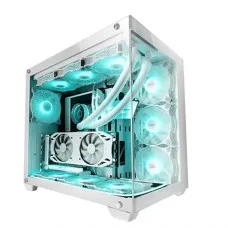 Caja Semitorre ATX Mars Gaming MCV4 Blanco