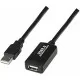 Cable Alargador USB NANOCABLE 10.01.0213 Negro 15 m
