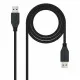 Cable USB 3.0 A a USB A NANOCABLE 10.01.1002-BK Negro 2 m