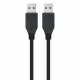 Cable USB 3.0 A a USB A NANOCABLE 10.01.1002-BK Negro 2 m