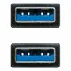 Cable USB 3.0 A a USB A NANOCABLE 10.01.1002-BK Negro 2 m